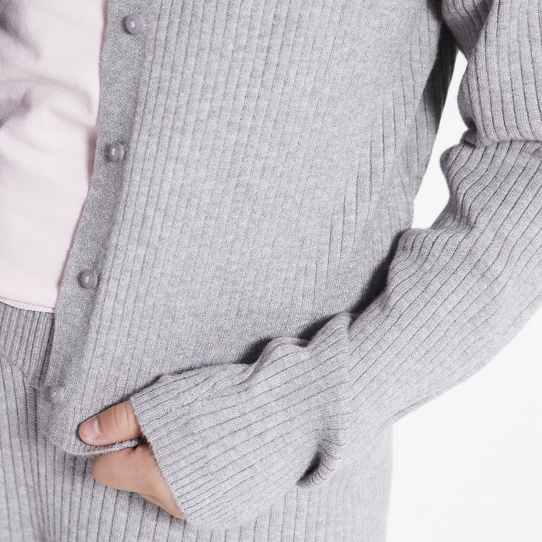 Rib-knit cardigan "Jannike star"